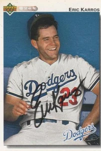 ERIC KARROS SIGNED 1992 UPPERDDECK #534 - LOS ANGELES DODGERS - Picture 1 of 1