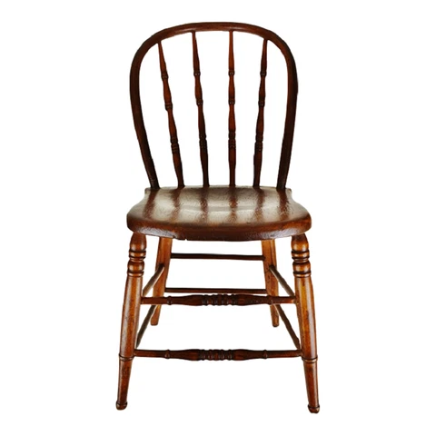 Antique Oak Spindle Back Chair Cover