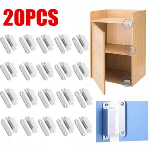 20 Pack Magnetic Door Catches Kitchen Cupboard Wardrobe Cabinet Latch Catch Lock - Picture 1 of 10