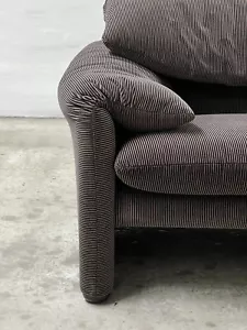 Cassina Maralunga 2-Seater Design Bicolore Fabric Brown Magistretti Mint Cond. - Bild 1 von 12