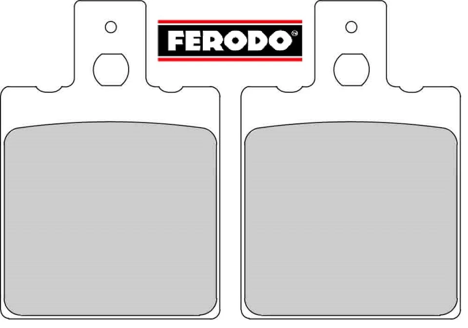 Pair Organic Brake Pads Ferodo Front Ducati GTL Sport Desmo 500 1975 - Image 1 of 1