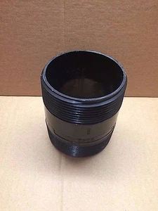 RV ABS Double Threaded Nipple, Attaches Floor Mount to Sewage Pipe, 3"x4" - Picture 1 of 2