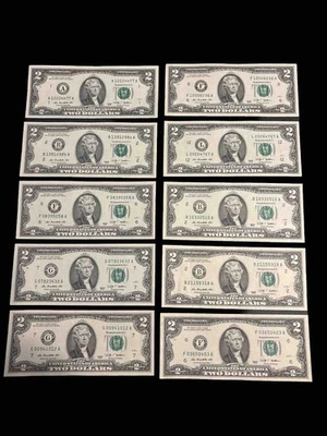 25 ($2) TWO DOLLAR BILLS - CIRCULATED - (2009 SERIES) - Image 1 of 4