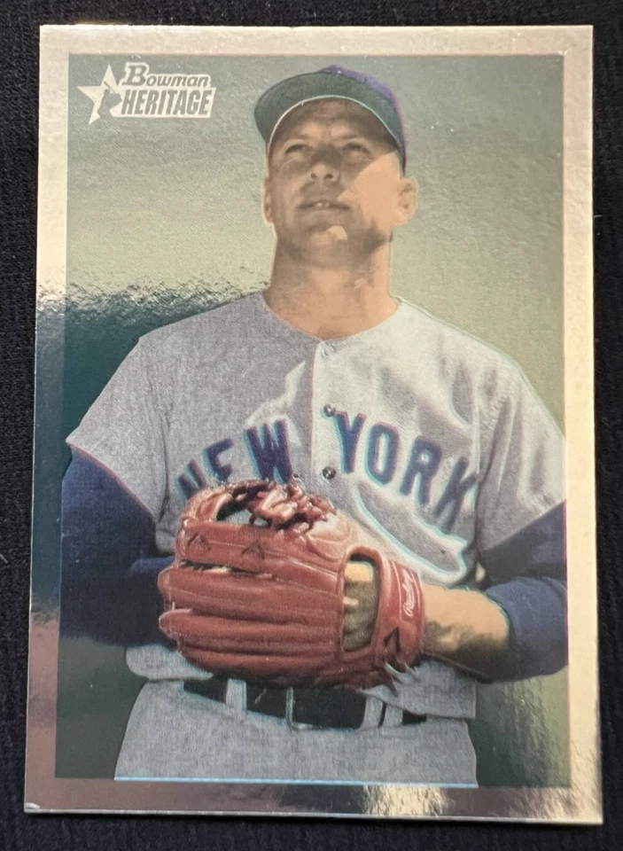 MICKEY MANTLE New York Yankees 2006 Bowman Heritage Silver Foil MLB HOF #251 - Image 1 of 1