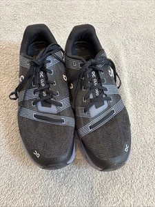 On Cloud CloudGo Athletic Lace Up Running Shoe Mens Size 10 Black Blue Eclipse - Picture 1 of 18