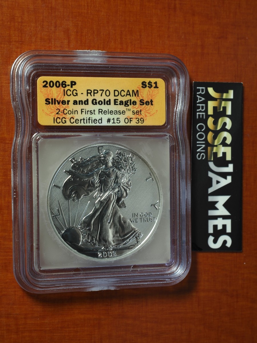 2006 P REVERSE PROOF SILVER EAGLE ICG PR70 DCAM FIRST RELEASE | eBay