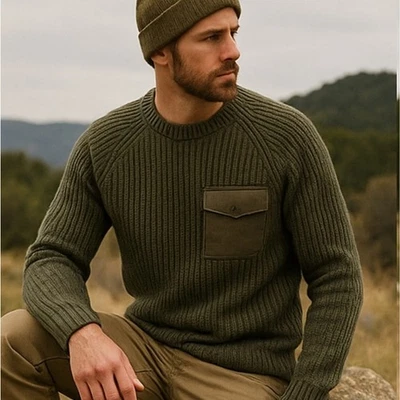 Rag & Bone Walker Mixed Media 100% Wool Sweater GUC $498 Size S    F240 - Image 1 of 4