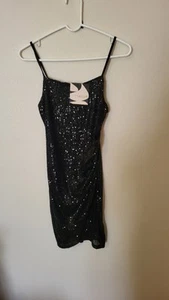 Inspired Hearts dress sz S formal occasion sequin polyester short to knee party - Picture 1 of 24