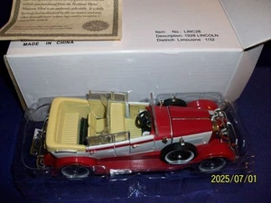 1928 Lincoln Dietrich Limousine 1/32 red and white Arko Products No LINC28 NIB - Picture 1 of 1