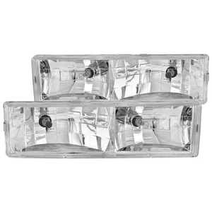 Anzo 111004 Headlight For Chevrolet C1500 1988-1998 Left & Right Chrome Housing - Picture 1 of 2