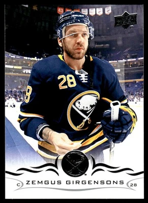 2018-19 Upper Deck #22 Zemgus Girgensons Buffalo Sabres Hockey Card - Image 1 of 2