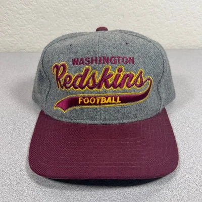 Винтажная мужская шерстяная серая бейсболка Washington Redskins Football NFL Starter - Изображение 1 из 4