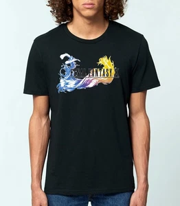 Final Fantasy 10 logo - FFX - FF10 - Final Fantasy X - Men's Fit T-shirt - Picture 1 of 25