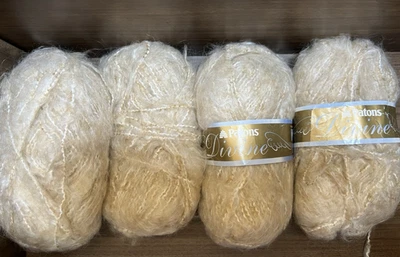 Patons DIVINE Yarn SOFT EARTH Acrylic Mohair 3.5oz / 142yds ea. Set of 4 - Image 1 of 4