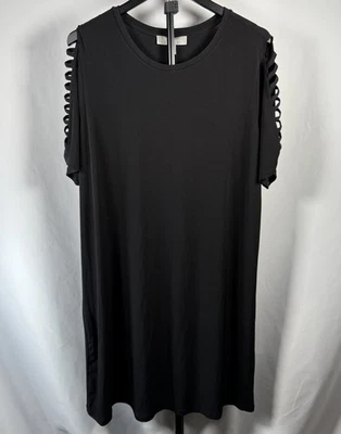 Michael Michael Kors Talla Grande Hombro Frío Escalera Túnica Jersey Vestido Cambio 1X Foto 1 de 4