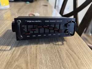 VINTAGE REALISTIC 7 BAND STEREO FREQUENCY EQUALIZER 12-1867 *FAST SHIPPING* - Picture 1 of 15