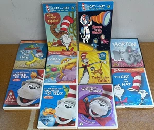 Dr. Seuss DVD Bundle/Lot of 10- Jim Henson, PBS Cat in the hat knows a lot...etc - Picture 1 of 4