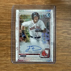 2020 Bowman Jarren Duran Auto On Card Mega Box Mojo Refractor Red Sox Boston 🍀 - Picture 1 of 6