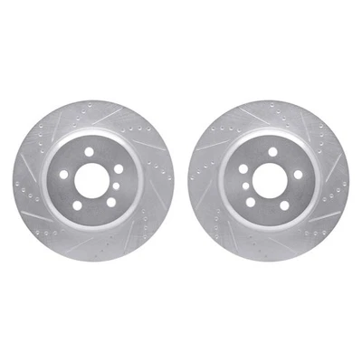 For BMW X3 18-23 R1 Concepts WGPN1-31089 Drilled & Slotted Rear Brake Rotor Set - Imagem 1 de 3