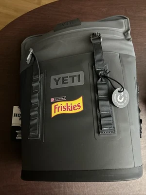 Yeti Hopper M12 Backpack Soft Cooler Grey ( w/Tags) BRAND NEW Friskies Branded - Image 1 of 4