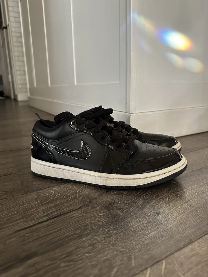 Talla 7.5 - Air Jordan 1 Low All Star Negro Carbono SB Retro Foto 1 de 4