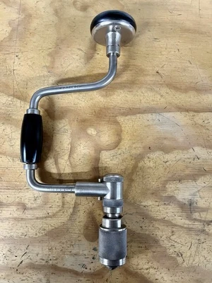 Винтажная ручная дрель Stanley Yankee #2101A 10 дюймов скоба универсальные челюсти готовы к использованию в магазине - Изображение 1 из 4