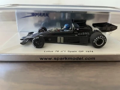 S1769 Spark 1/43 Lotus 76 #1 Spain GP 1974 Ronnie Peterson - Bild 1 von 3