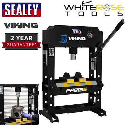 Sealey Viking Hydraulic Press 15tonne Bench Type Workshop Garage Industrial - Image 1 of 4