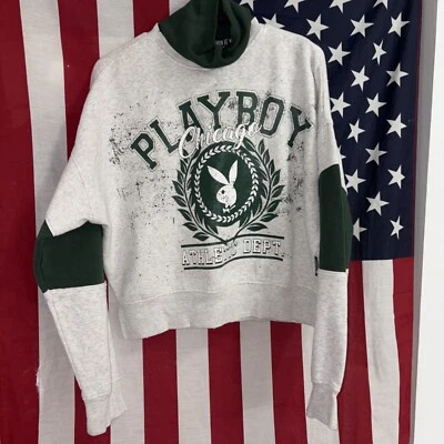 Playboy Misguided. Pullover para mujer talla 4: sudadera muy grande Distress Foto 1 de 4