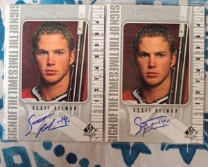 Scott Kelman RC (2) 1998-99 SP Authentic Sign Of The Times Auto