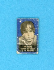 1949 Topps Felt Back Bob Fuchs Univ of Missouri Football Card Low Grade