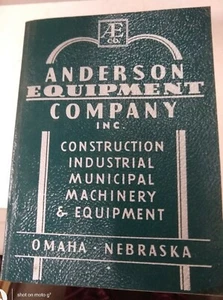 1950 Anderson Equipment Co Catalog Omaha Neb Construction Industrial Machinery - Picture 1 of 12