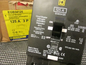 SQUARE D EGB34125 3-P 125A 480V 35kA UNTERBRECHUNGSSCHALTER (SAMSTAG VERSAND) - Bild 1 von 8