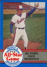 1988 ProCards Indianapolis Indians JOE SPARKS RC PIRATES COACH