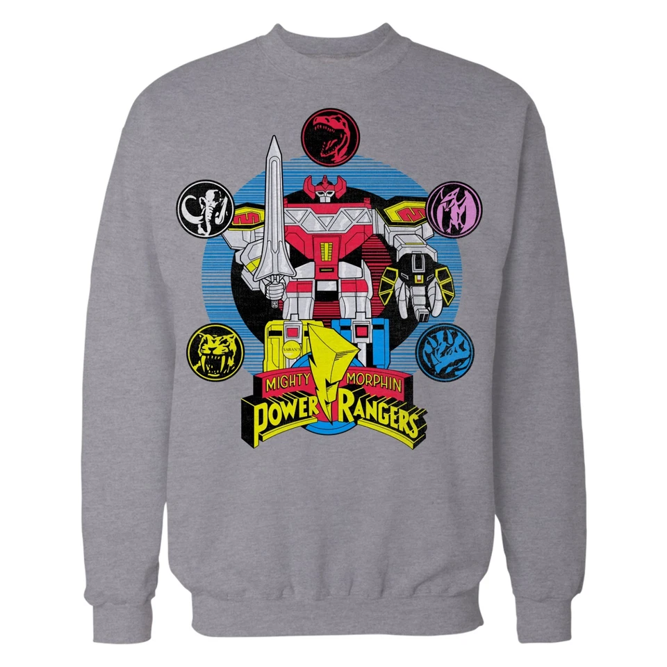 Sudadera Oficial Power Rangers Megazord Mighty Morphin Rangers Suéter Regalo Foto 1 de 4