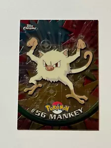 2000 Topps Chrome Pokemon #56 Mankey NM - Picture 1 of 2