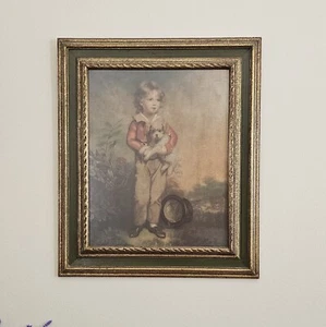 Arthur Devis "Master Simpson" Lithographie - Junge mit Hund und Zylinderhut - Bild 1 von 10