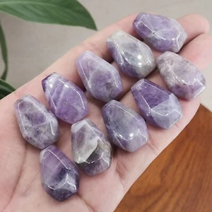 10 piezas Ataúd Amatista Sueño Natural Cuarzo Cristal Calavera Reiki Gema Curativa 1" - Imagen 1 de 11