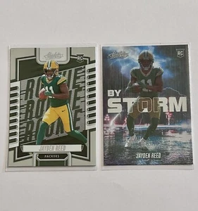 Jayden Reed 2023 Absolute Football Lot of 2 Rookie RC #118 By Storm #BST-18 - Bild 1 von 10