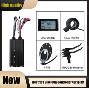 eBike Controller 48-72V 80A 5000W Square Wave Controller+LCD Display Repair Kits - Picture 1 of 30