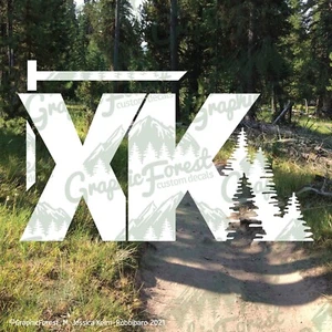 XK Letters Decal for Jeep Commander (2006-2010) - Picture 1 of 8