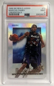 1996 Skybox E-X2000 Credentials #70 Marcus Camby Rookie 489/499 PSA 9 NONE HIGHR - Picture 1 of 2
