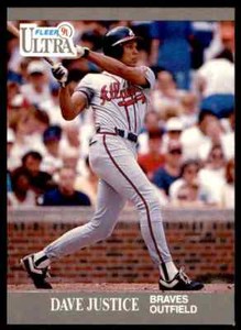 1991 Fleer Ultra Dave Justice #7