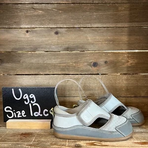 Little Kids Childrens UGG Delta Gray Closed Toe Comfort Shoes Sandals Size 12 C - Picture 1 of 7