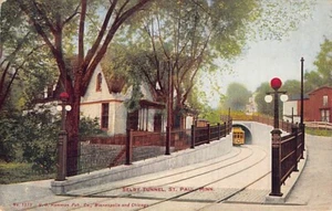 Postkarte MN: Selby Tunnel, St. Paul, Minnesota, antike DB 1910er - Bild 1 von 2