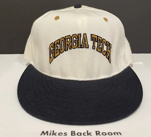 Vintage GEORGIA TECH YELLOW JACKETS PRO-LINE Pro Model HAT NWOT FITTED 7-1/4 - Picture 1 of 9