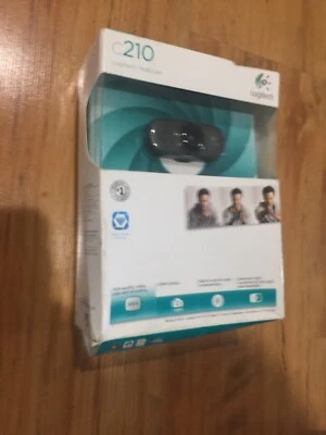 Logitech Webcam C210 Microphone HD Camera Video Calling Chat Clip On VGA  - Image 1 of 4