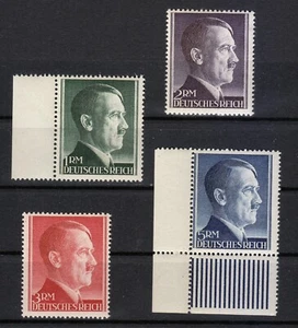 Alemania 1944 MNH 799B-802B Adolf Hitler. Dicator de Alemania Perf. 003 14 Luxe - Imagen 1 de 2