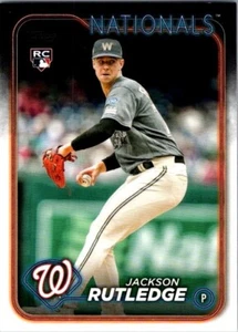 2024 TOPP BASEBALL  #503 JACKSON RUTLEDGE ROOKIE CARD WASHINGTN NATIONALS - Picture 1 of 2