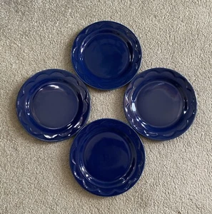 Lenox Kate Spade Todo en Buen Gusto 4 Platos de Ensalada Azul Marino Nuevo con Etiquetas 1ª Q - Imagen 1 de 2